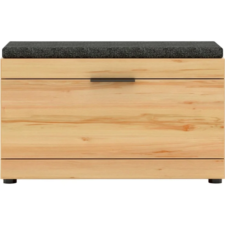 XORA 'OHIO' Garderobenbank, MDF Wildbuche, 80 x 49 x 40 cm, mit Sitzkissen und Platz für 9 Paar Schuhe – Bild 3