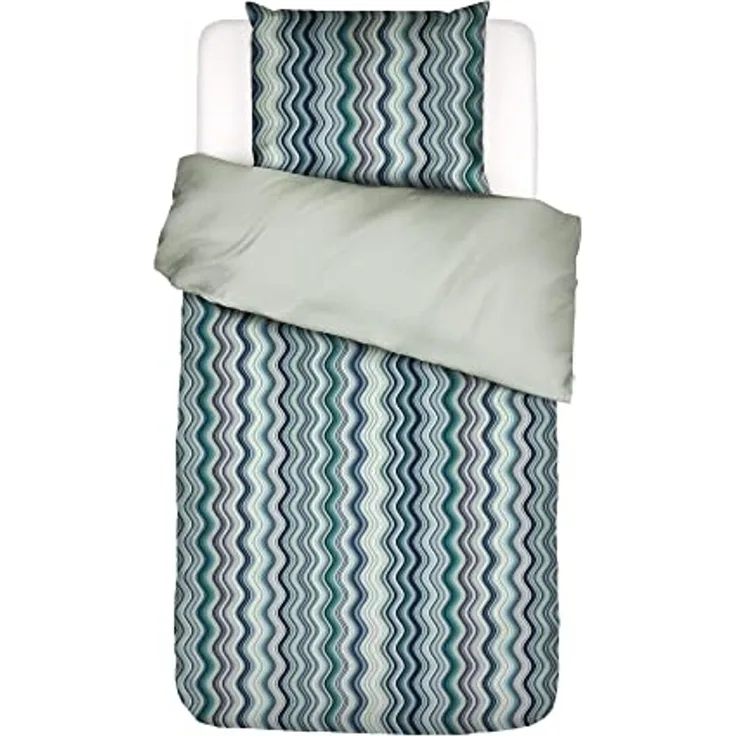 Essenza Sol Comforting green Bettwäsche 135x200 cm + 80x80 cm