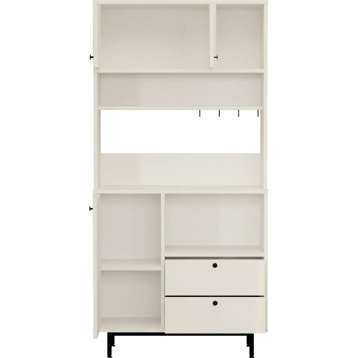 Skye Decor 'LAT4-W' Mehrzweckschrank, Weiß, 88 x 180 x 35,5 cm – Bild 5