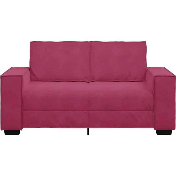 vidaXL 2-Sitzer-Sofa Weinrot 160x78x84 cm Samt 4105014 – Bild 3