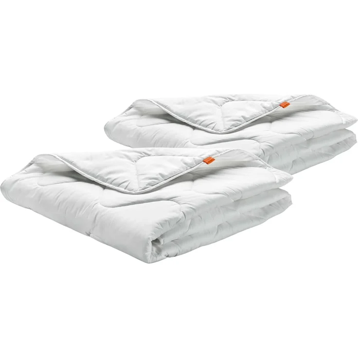 sleepling Bettdecke 135x200 cm 2er Set, Sommerdecke, Sommerbettdecke leicht 135x200, Made in EU, Ökotex 100, Waschbar 60 Grad, 2 teilig, 2 Stück – Bild 1