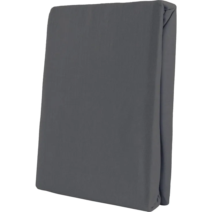 Leonado Vicent - Classic Spannbettlaken Bettlaken 100% Baumwolle Jersey Spannbetttuch in vielen Farben & Größen, Maße Spannbettlaken:200x200 cm - 200x220 cm, Farbe Spannbettlaken:Anthrazit