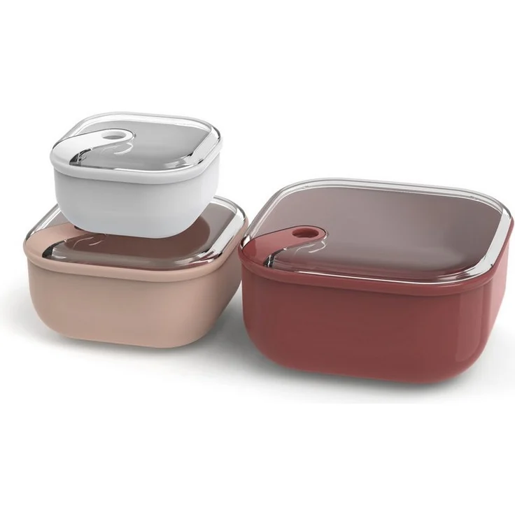 ROTHO Aufbewahrungssystem 3er- Set Lunchboxenset ELA, Lebensmittelechter Kunststoff, (3er-Set, Lunchboxenset), auslaufsicher und luftdicht – Bild 5