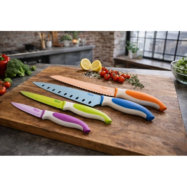 Genius - Profi Messer Set 4-tlg. Küchenmesser Kochmesser