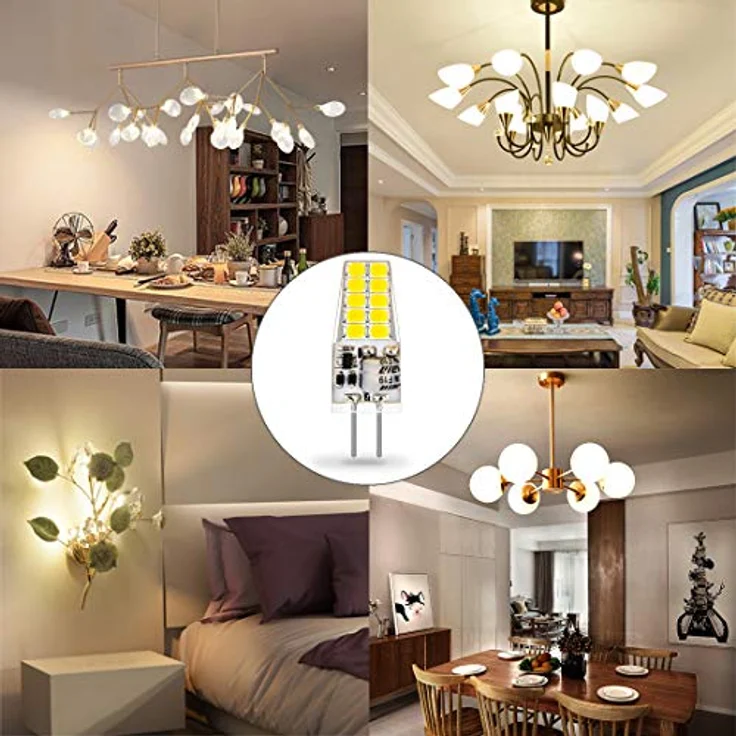 Auting G4 LED Lampen 12V AC/DC,3W LED G4 Birnen 6000K Kaltweiß 300lm, Ersatz für 30W Halogenlampen,Kein Flackern Nicht Dimmbar 360° Lichtwinkel,10er Pack – Bild 8