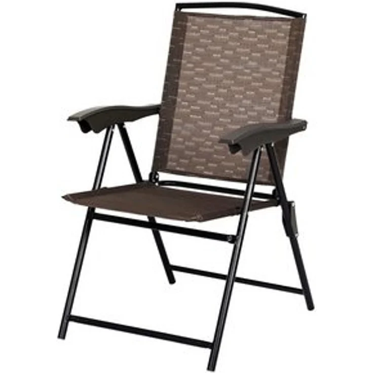 KOMFOTTEU Klappstuhl Terrassenstühle (4er Set), mit verstellbarer Rückenlehne – Bild 6