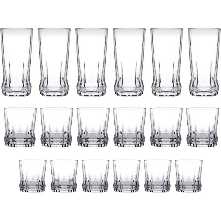 Hermia Concept 'Gaia 18' Gläser-Set (18-teilig), Transparent, 7 x 7 x 14 cm, 285 ml – Bild 3