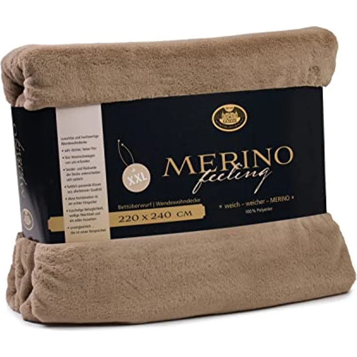 Wohndecke Merino Wendewohndecke, Gözze, kuschelig weich – Bild 4