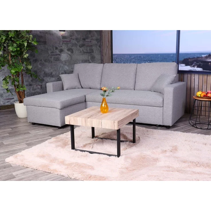 MCW Ecksofa MCW-L17, 3-Sitzer in L-Form, Mit 2 Rückenkissen, Max. Belastbarkeit: 360 kg – Bild 3