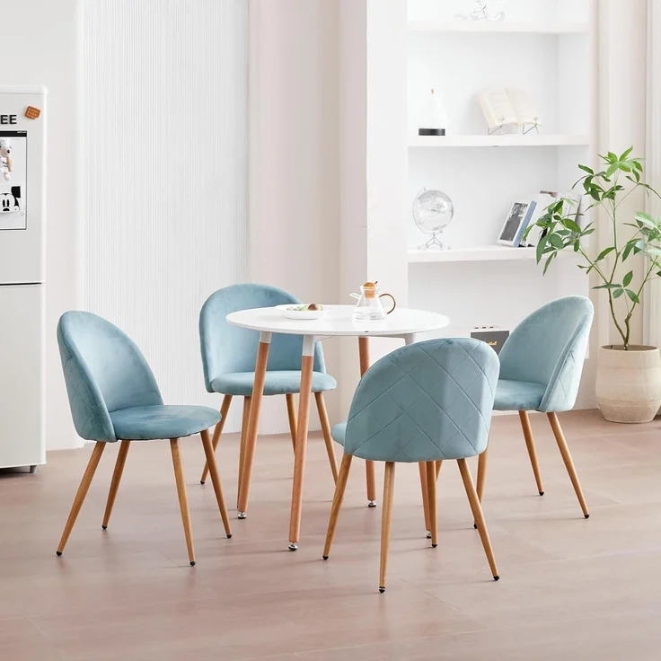 Esszimmerstuhl Samt Set Wohnzimmer Schlafzimmer Küche 2 4 Stühle – Bild 8