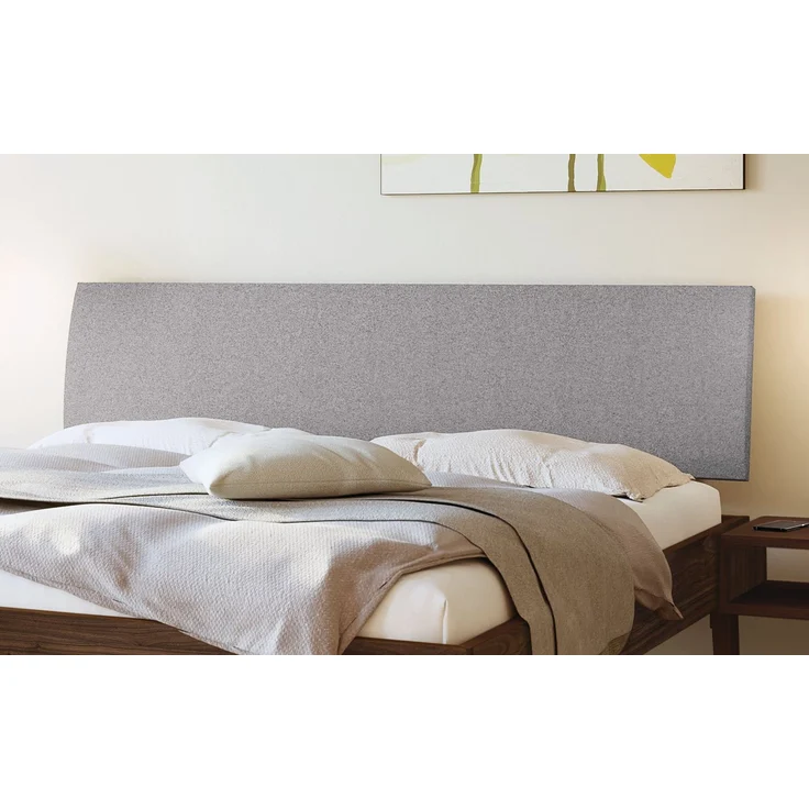 Hasena Massivholzbett Lorenzo Nussbaum mit Polsterkopfteil 140x200 cm, Fußhöhe 20 cm – Trento – Bild 3