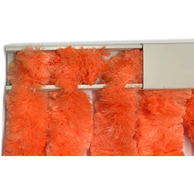 Moritz Flauschvorhang aus Chenille 100 x 200 cm grau Türvorhang als Fliegenschutz Insektenschutz für Camping Wohnwagen – Bild 2