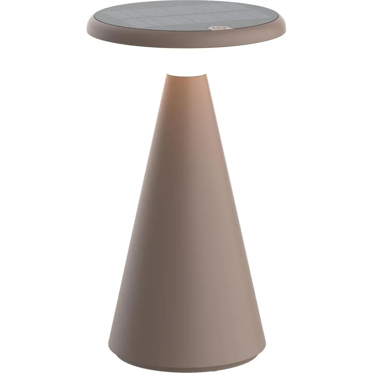 BOLD LED Solar-Tischleuchte für Innen- und Außenbereich (Touch-Schalter, 6 Std. Nutzung, Stufenlos Dimmbar, IP44-Zertifizi, inkl. 1m USB-A auf USB-C Kabel) - Taube