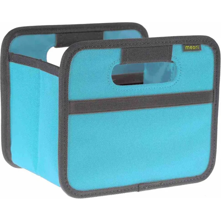 Meori Aufbewahrungsbox Klappbox Ordnungssystem Faltbox Mini 1,8 l Azur blau Uni