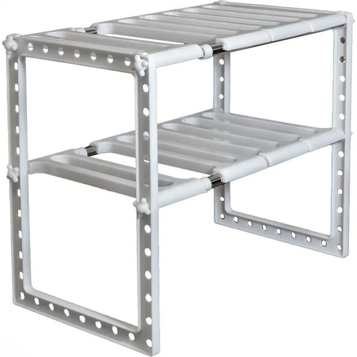 KVOTA Mehrzweckregal Verstellbares Küchenregal unter Spüle 50-70 cm 2-stufigesTeleskopregal – Bild 1