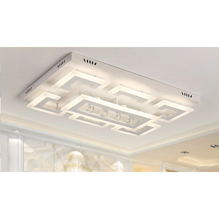 Euroton LED Deckenleuchte LED Pendelleuchte Kristall Fernbedienung Deckenleuchte Deckenlampen, LED fest integriert, Tageslichtweiß, mit Fernbedienung stufenlos einstellbar, warmweiß, kaltweiß – Bild 5