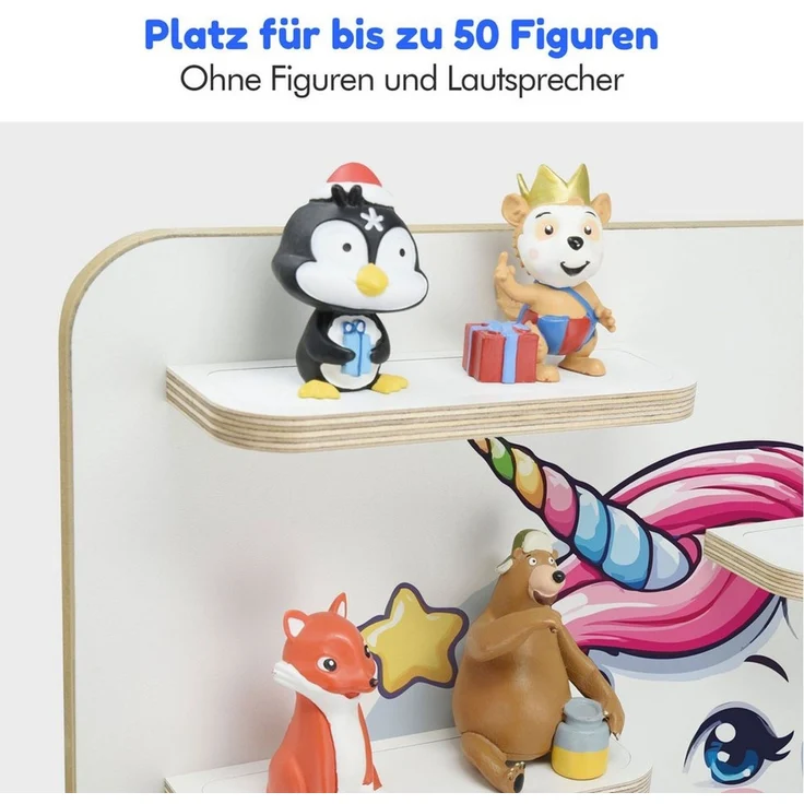 stadtecken Kinderregal groß, geeignet für Toniebox 2 und ca. 50 Tonies, Packung, Perfekte Aufbewahrung im Kinderzimmer – Bild 3