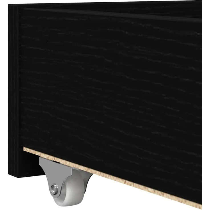 vidaXL Tagesbett Schwarz Eichen-Optik 90 x 190 cm Holzwerkstoff 3333998 – Bild 8