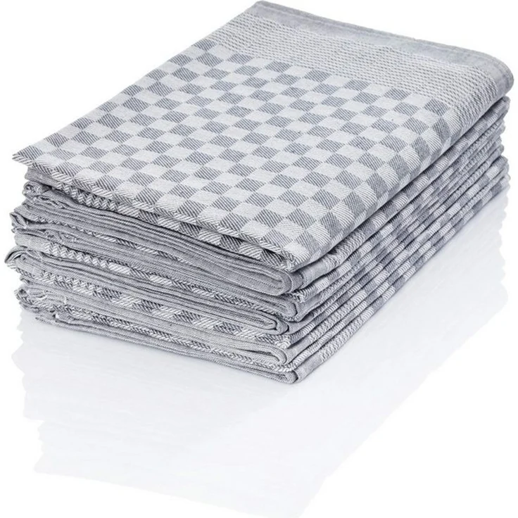 Hometex Premium Textiles Geschirrtuch Trockentuch, Profi-Küchentücher , (10er Set Geschirrtuch Grubentuch, 100% Baumwolle Zwirn, Sehr saugfähig - Premium Qualität) – Bild 4