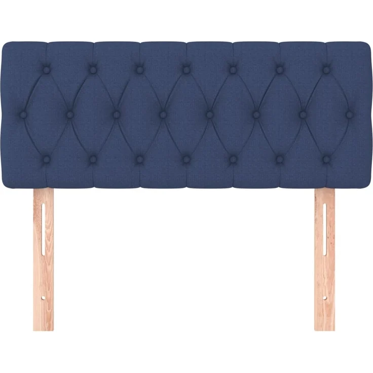 Kopfteil, Bettkopfteil, Minimalistisch Blau 100x7x78/88 cm Stoff – Bild 3