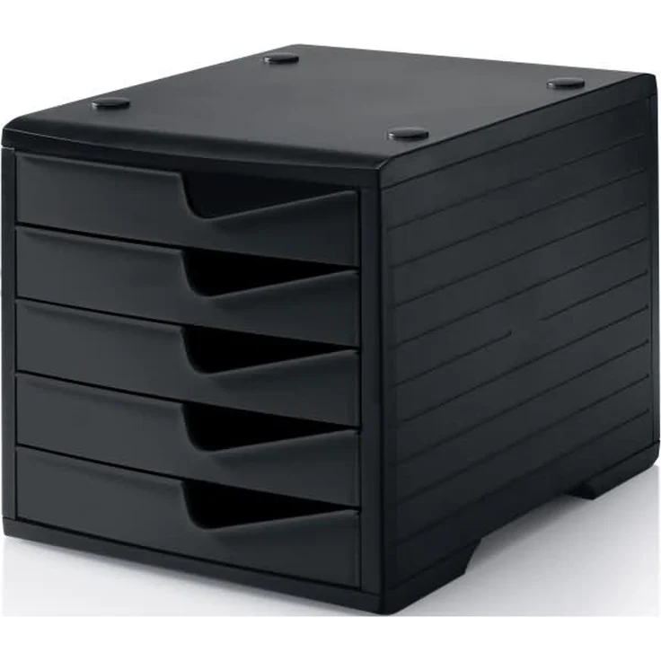 Styro Schubladenbox styroswingbox 5 Schubladen schwarz/schwarz – Bild 1