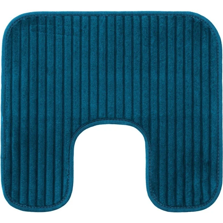 Gözze Badematte Berlin, Höhe 7 mm, rutschhemmend beschichtet, fußbodenheizungsgeeignet, Polyester, rechteckig, Badteppich, Uni Farben, Cord Optik, waschbar – Bild 1