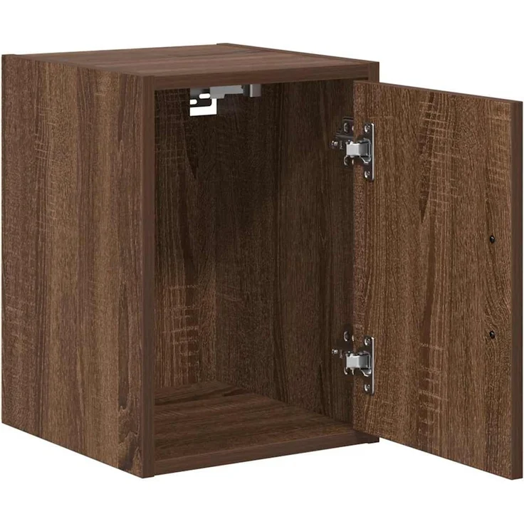 vidaXL Garagen-Wandschränke 2 Stk. Braun Eichen-Optik Holzwerkstoff 860620 – Bild 4