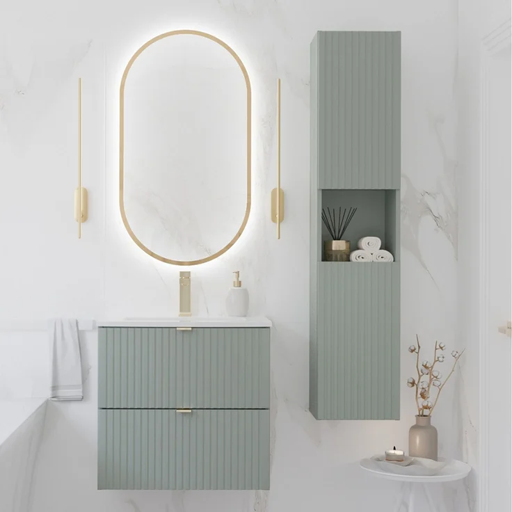 Hochschrank, grün, NEWPORT-56-GREEN – Bild 5