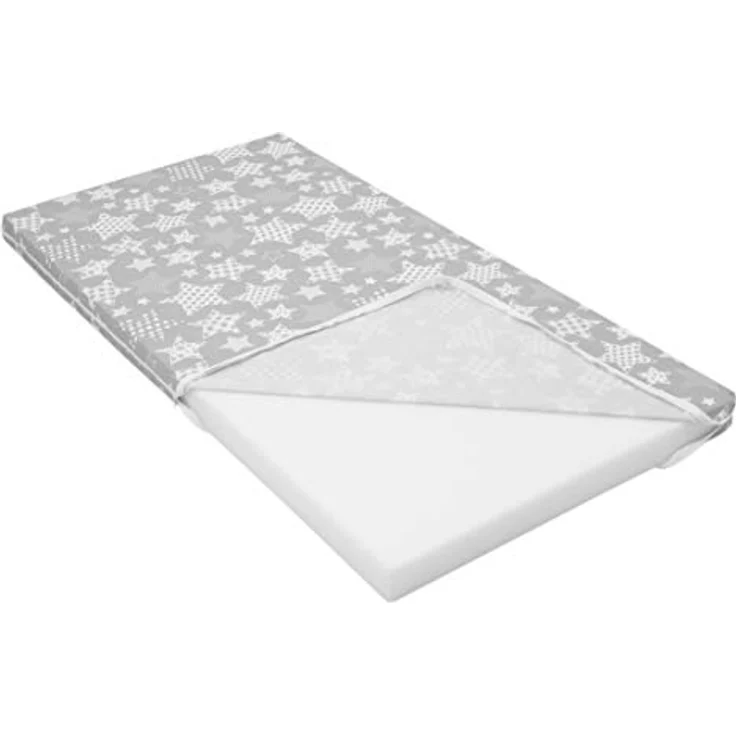 Kindermatratze Babymatratze mit Baumwollbezug, waschbar & rollbar–Allergikergeeignet, Best for Kids, 6 cm hoch, (Set), 60x120 cm, Bezug aus Baumwolle, Hergestellt in der EU – Bild 2