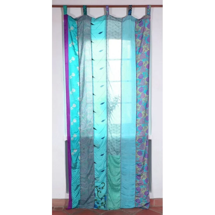 Guru-Shop Vorhang Seidiger Vorhang (1 Stk) Gardine aus Patchwork.. – Bild 1
