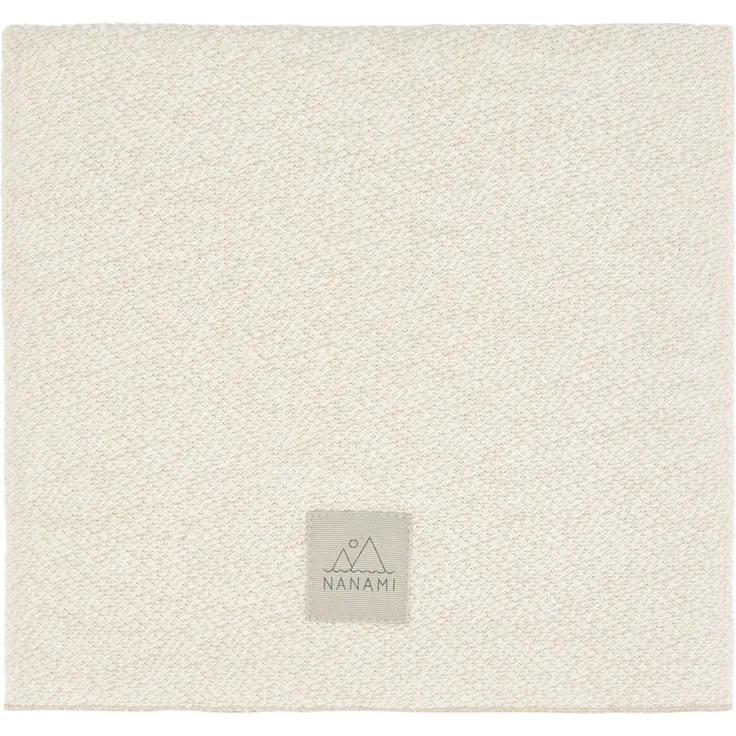 Nanami Knitlook Wiegen-Decke - Natur Braun sand