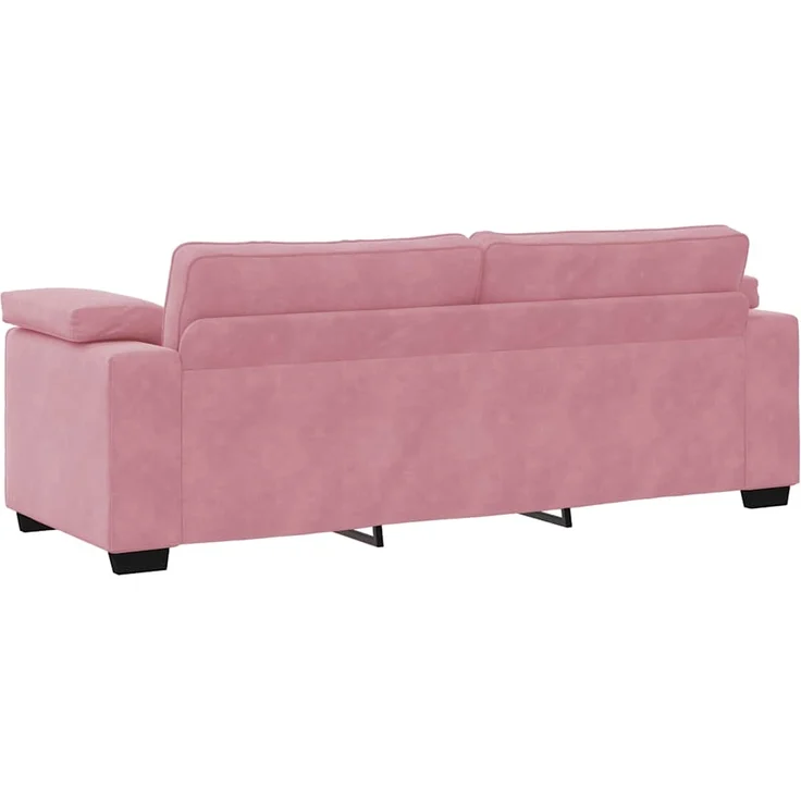 vidaXL 3-Sitzer-Sofa Rosa 220x77x82 cm Samt 4105280 – Bild 5