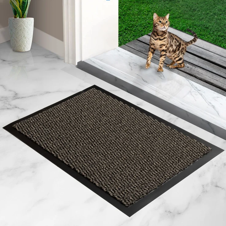 Furni24 Fußmatte - Beige-Schwarz, 40 x 60 cm – Bild 2