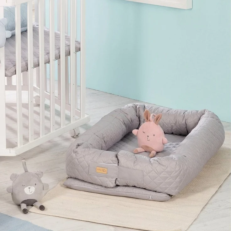 roba Babylounge Style 'roba Style' - Kuschelnest - Wickelauflage - Bettschlange - Grau – Bild 2