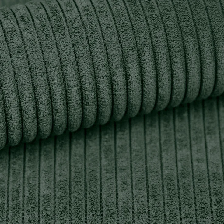 AX LIVING Konak Cord-Schlafsofa L Flaschengrün 276 cm, Bettkasten, Kopfstützen – Bild 9