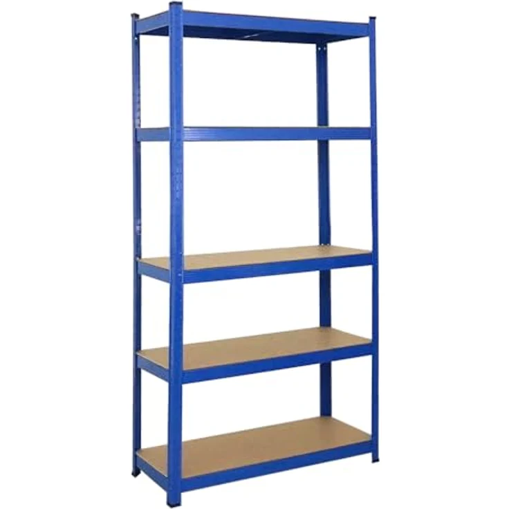 PROREGAL Mega Deal Eckregal Ragnar 1x: 180 x 70 x 40 cm | 2X: 180 x 90 x 40 cm Blau Fachlast 175kg, Kellerregal, Steckregal, Garagenregal, Lagerregal – Bild 7