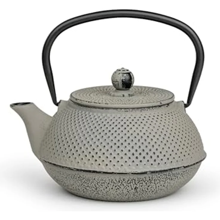 Bredemeijer Teekanne Jang 0,8l Gusseisen grau + Filter 153022 – Bild 2