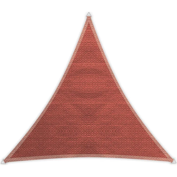 Windhager Sunsail ADRIA Dreieck, Sonnensegel, Sonnenschutz, 3,6x3,6 m gleichschenkelig, UV-Schutz, witterungsbeständig und atmungsaktiv, 10971, TERRACOTTA