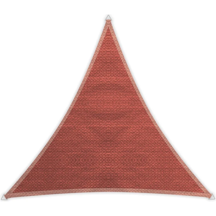 Windhager Sunsail ADRIA Dreieck, Sonnensegel, Sonnenschutz, 3,6x3,6 m gleichschenkelig, UV-Schutz, witterungsbeständig und atmungsaktiv, 10971, TERRACOTTA