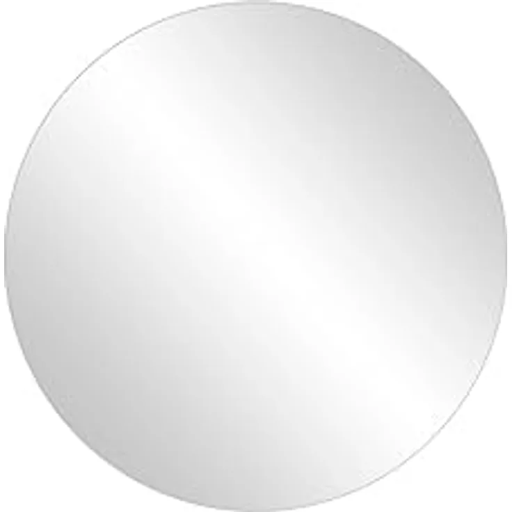 MID.YOU Wandspiegel, rund, 55x55x2 cm, aus Glas und Holzwerkstoff, in verschiedenen Größen erhältlich