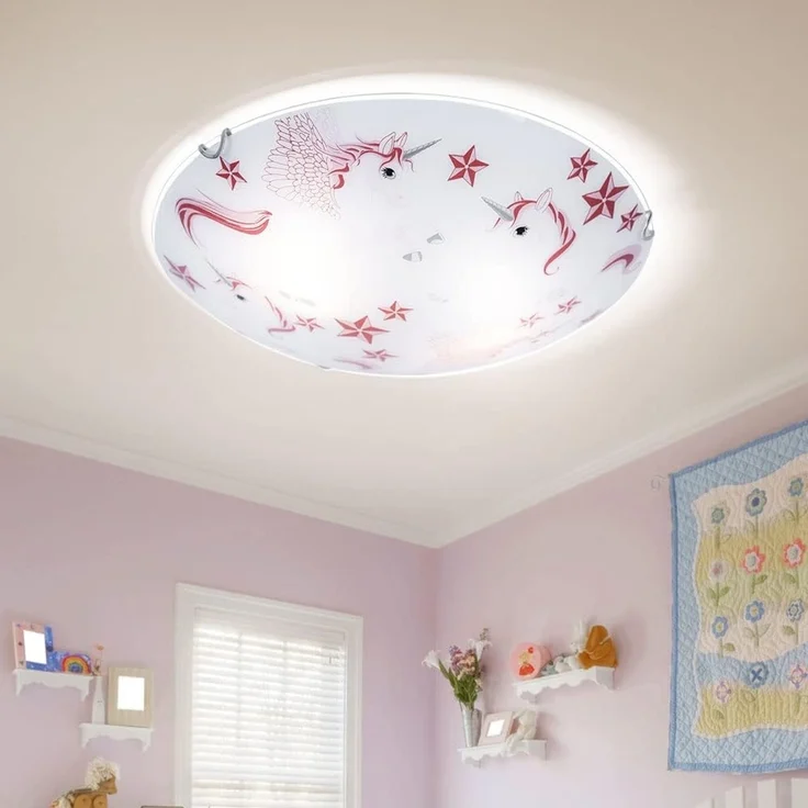 LED Kinder Deckenlampe, Einhorn, rosa-weiß, 40 cm, NATALIE – Bild 3