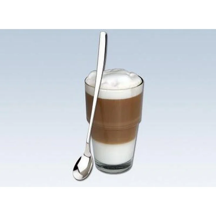 chg 6 x Longdrink-/Joghurtlöffel lange Latte Macciatto Löffel Joghurt langstieli – Bild 2