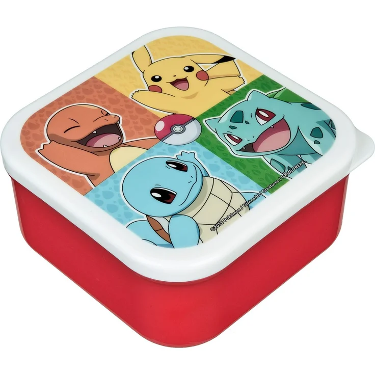 Pokemon Snackbox 3 in 1 Lunchbox Kinder Vesperdose Aufbewahrungsbox für unterwegs – Bild 5