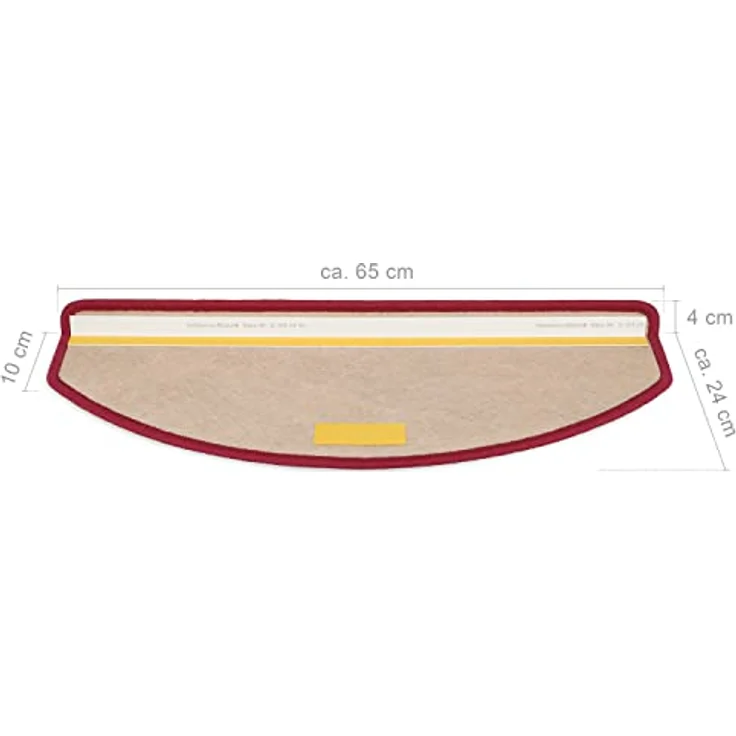 Metzker® Stufenmatte Multistripe 15 Stück, halbrund, Höhe: 6 mm, 15 Stück im Set - Bunt – Bild 3