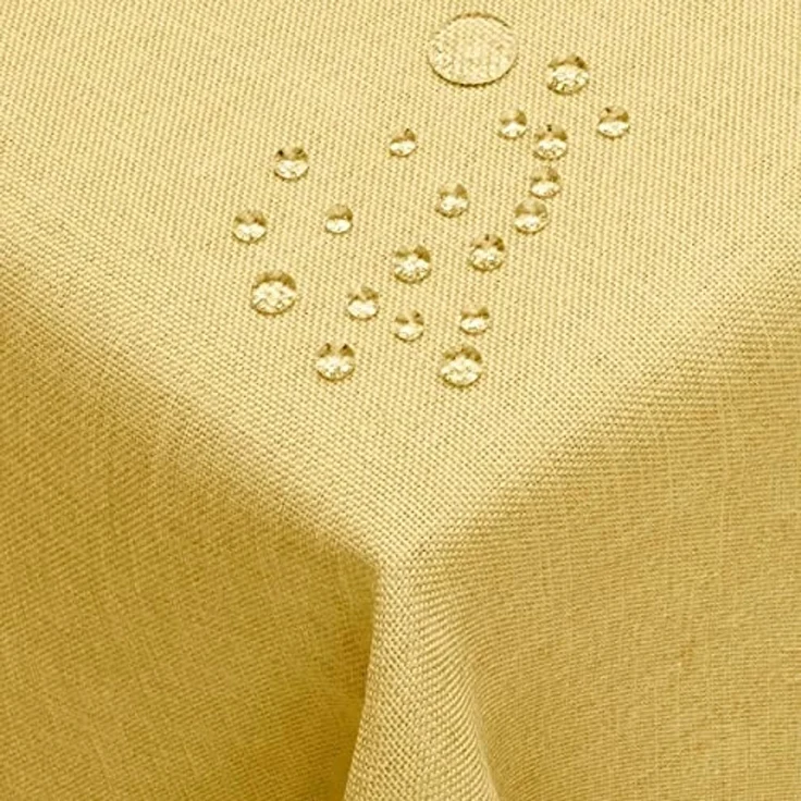 DecoHomeTextil Heimtextilmanufaktur Tischdecke Leinen Optik Tischdecke Tischtuch Abwaschbar Wasserabweisend – Bild 1