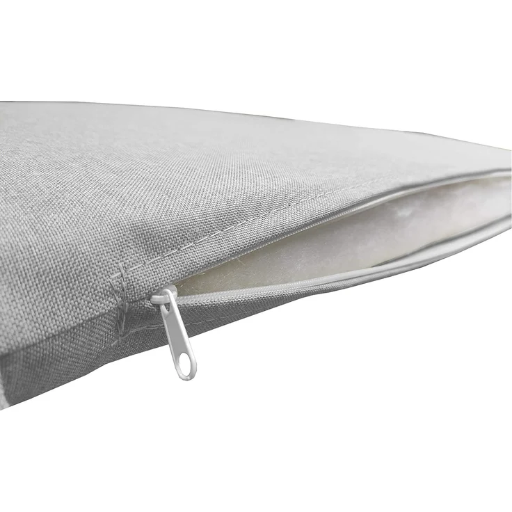chilly pilley Bankkissen Bankauflage Polsterauflage Reißverschluss mit Schlaufen Kissen für Gartenbank Gartenbankauflage für Gartenmöbel Sitzkissen & Rückenkissen Outdoor (160 x 60 x 5 cm, Silber) – Bild 7