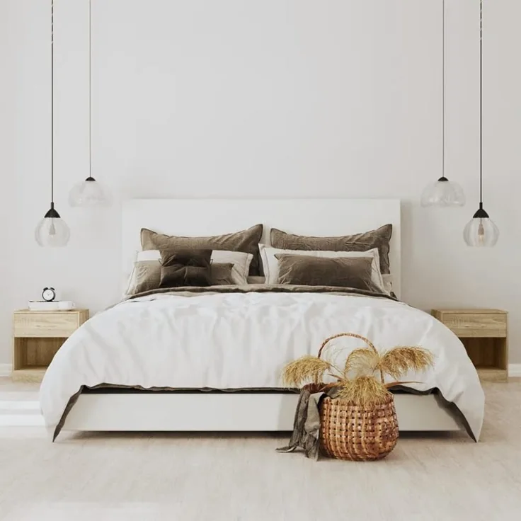 vidaXL Nachttisch 2 Stk. mit Schublade Eichenfarben 242546