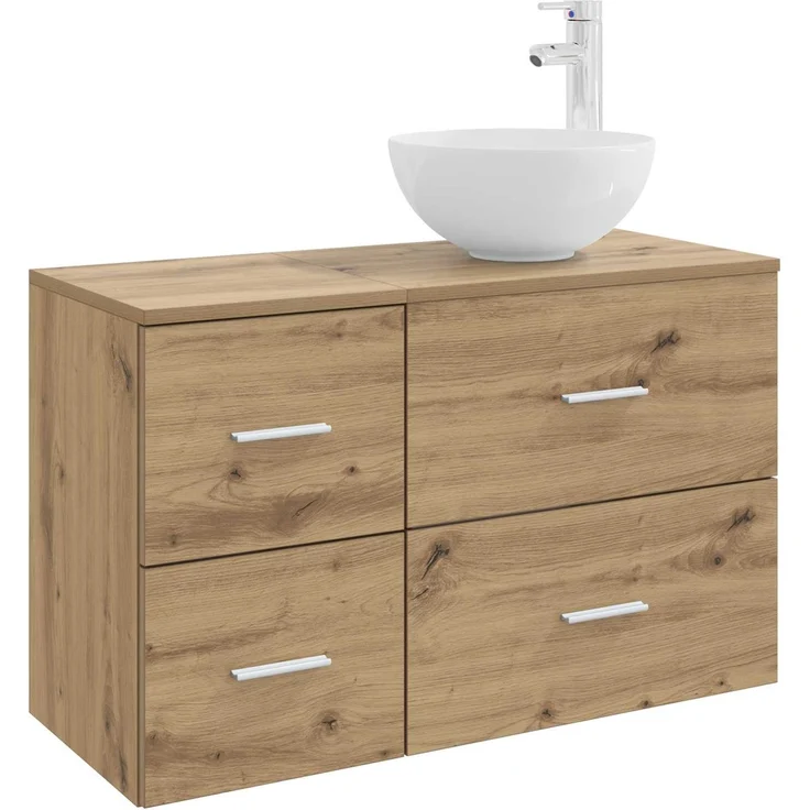 vidaXL Badezimmerschrank-Set 2 stk. Artisan-Eiche 79,5 x 35 x 80 cm 3403951 – Bild 2