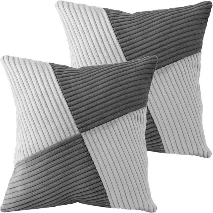 Amilian Dekokissen mit Füllung und Bezug - 2er Set - Zierkissen, Sofakissen - 40x40 cm, (2 Stück), Dekokissen mit Inlett - Couchkissen mit Kissenfüllung – Bild 4