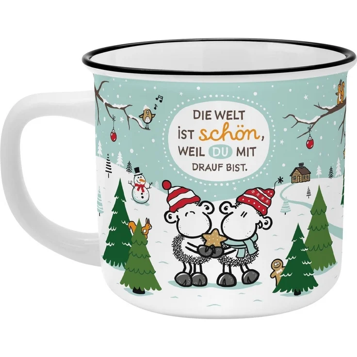 XL Kaffee Tasse Kaffeebecher 52cl Geschenk Weihnachtstasse Sheepworld WELT 74409 – Bild 2